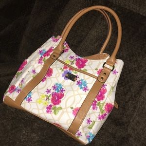 Flower print purse